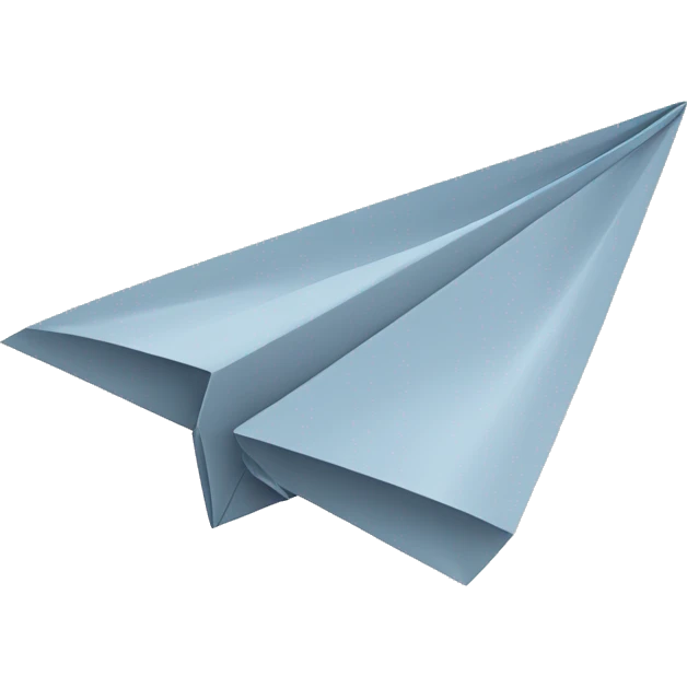 Paperplane with wind emoji