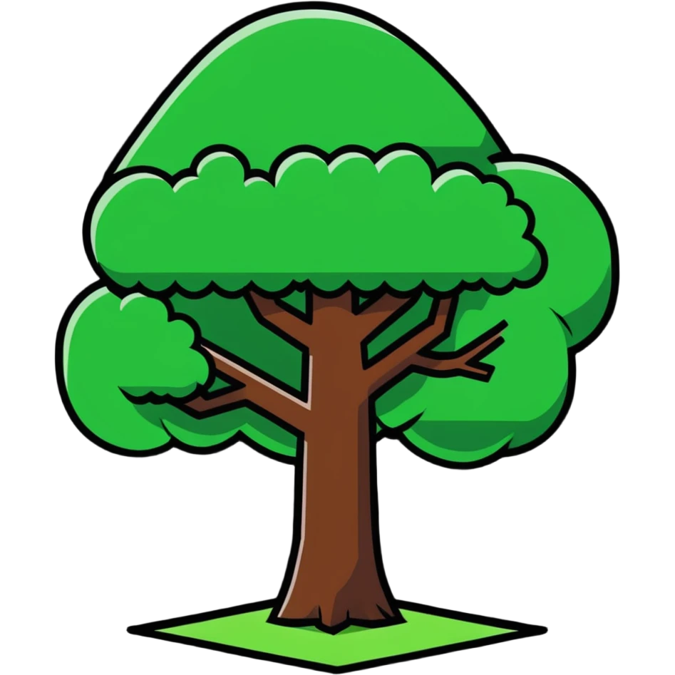 Minecraft tree emoji