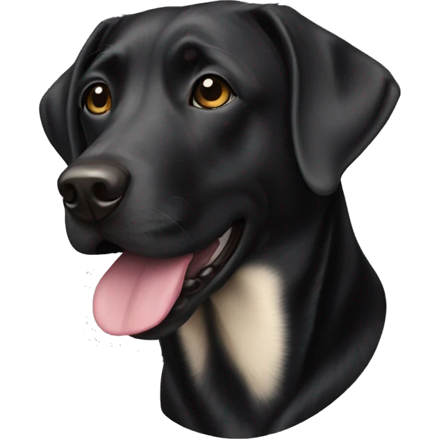 Black lab emoji