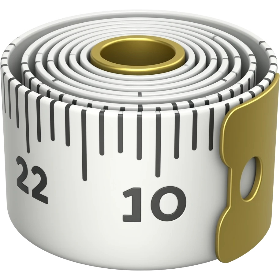 cinta metrica costura sin hebilla emoji