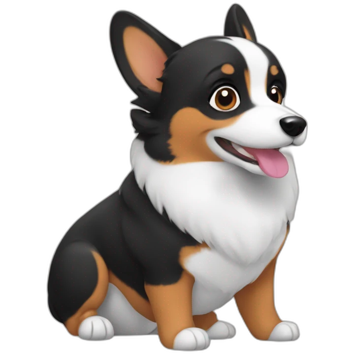 black corgi emoji