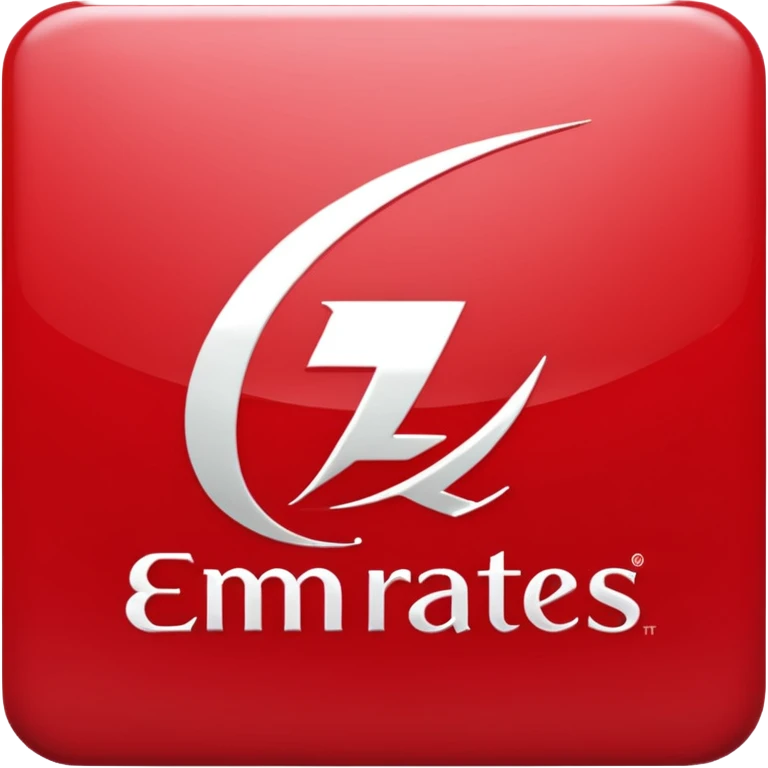 make me an emoji with the emirates logo and a red background emoji