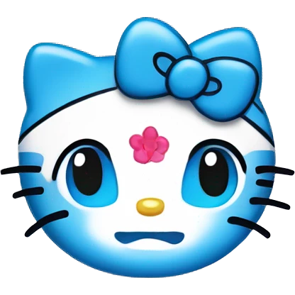 Hello kitty blue 💙 emoji