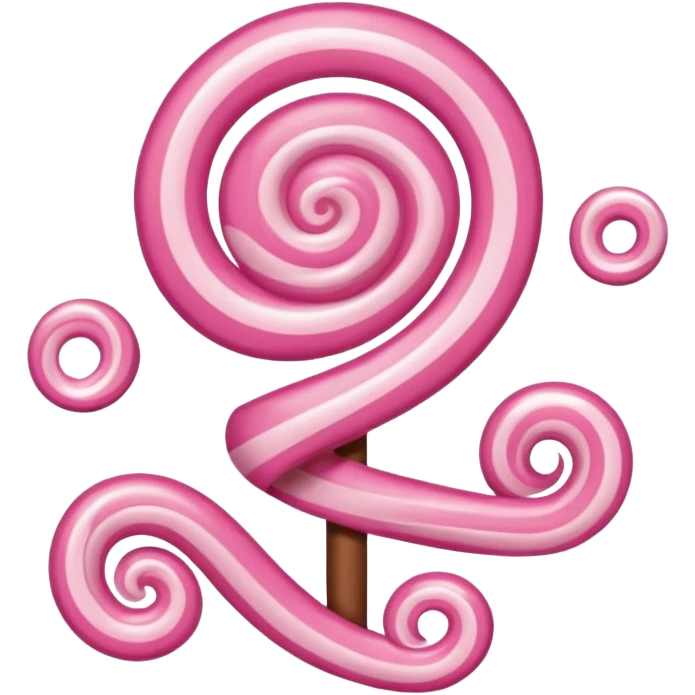 candy plimbob in pink and brown colors emoji
