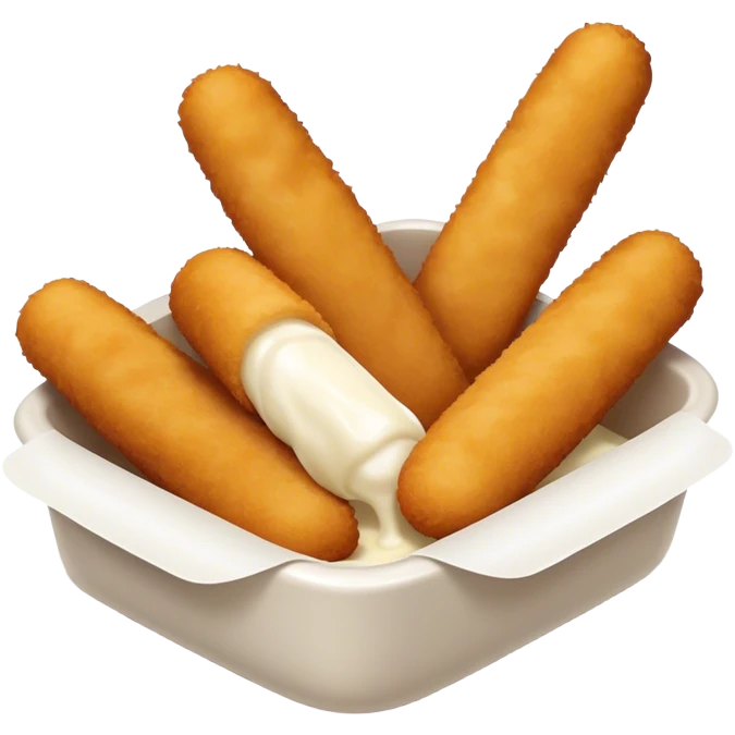Realistic Mozzarella sticks emoji