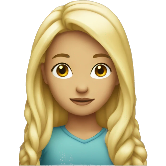 blond girl side eyeing emoji