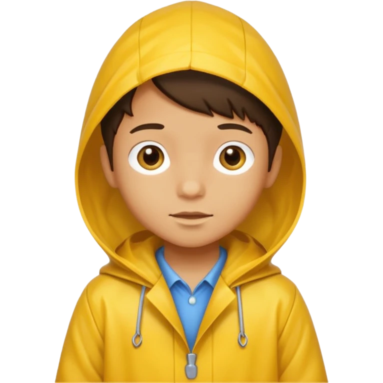 kid with raincoat emoji