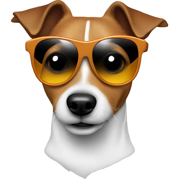 Jack russel with sunglasses  emoji