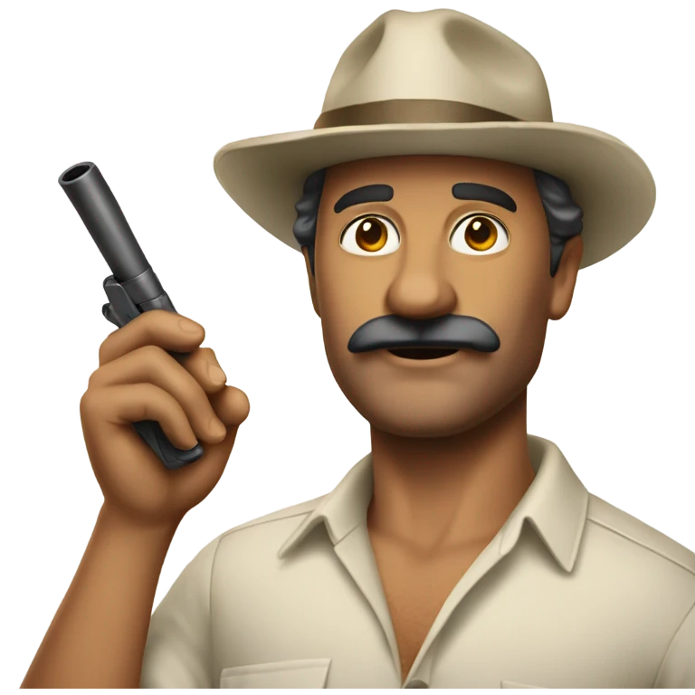 Magnum P.I. With a pipe emoji