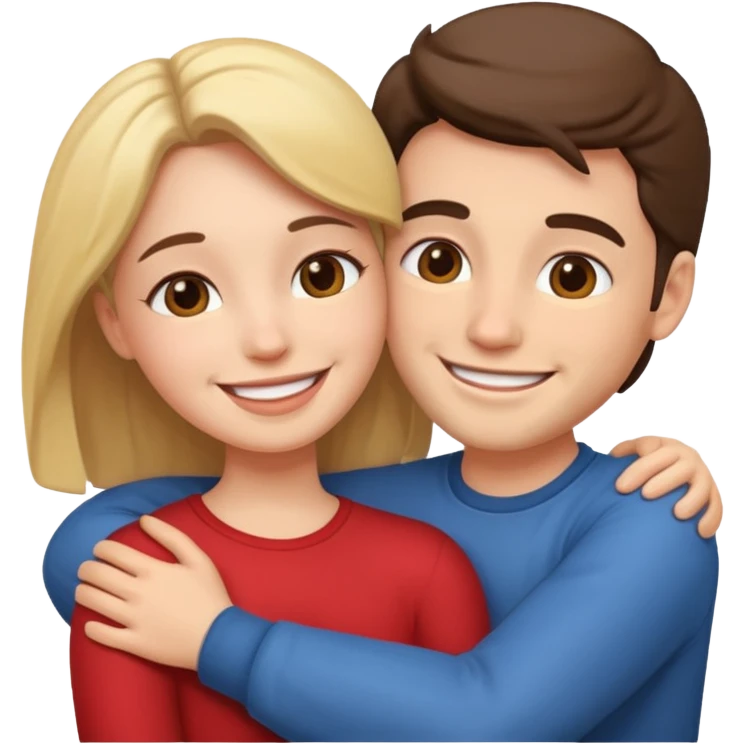 Couple hugs emoji
