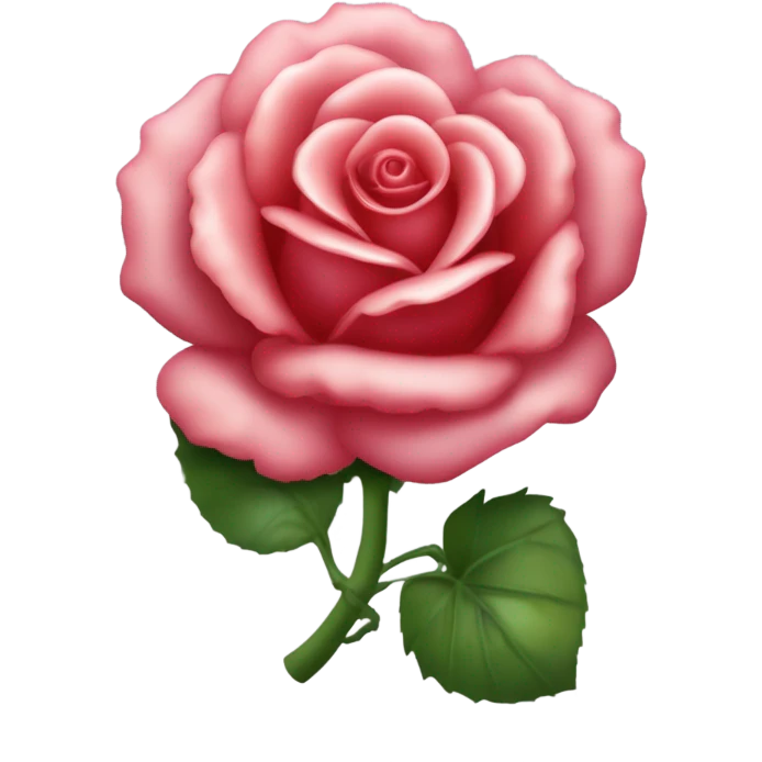 Une rose rouge emoji