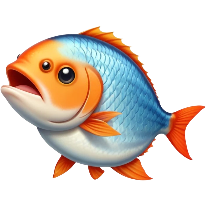 Fish flipping someone off emoji