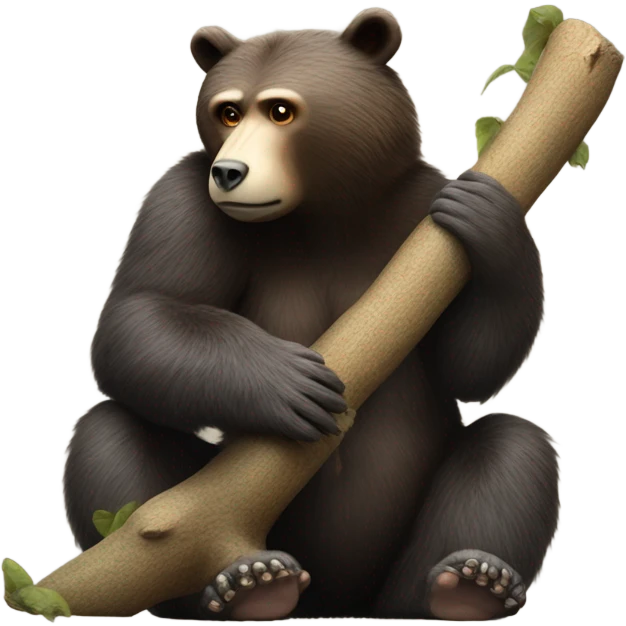 Bear and monkey emoji
