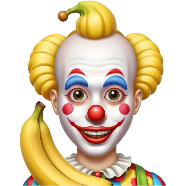 Clown with banana  emoji