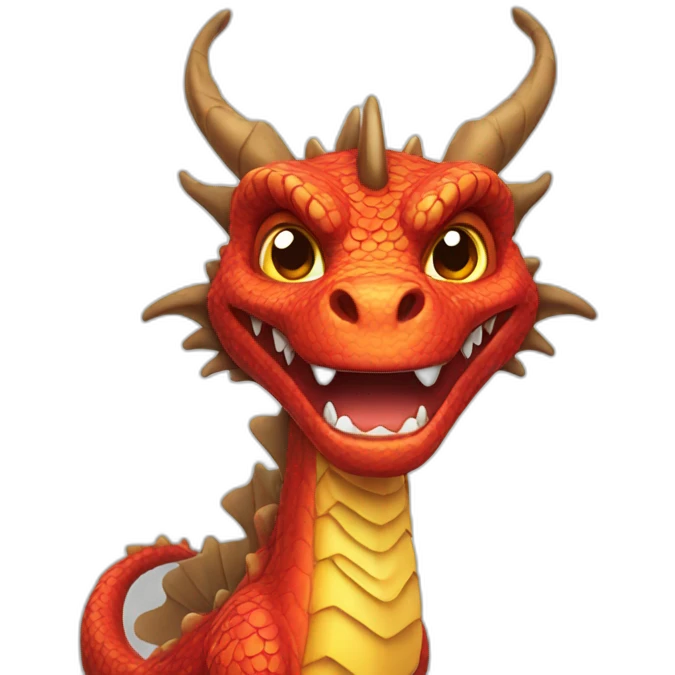 Dragon multicolore emoji
