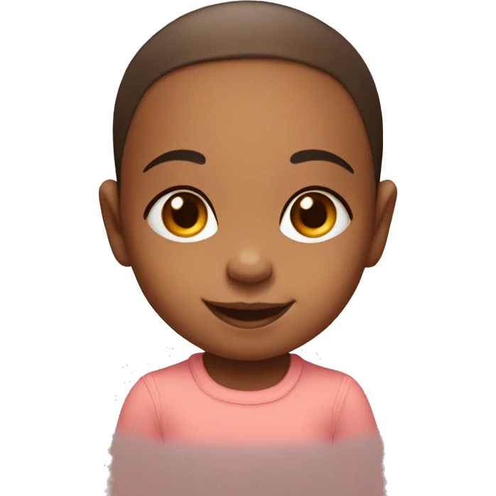 baby girl smiling in shirt emoji