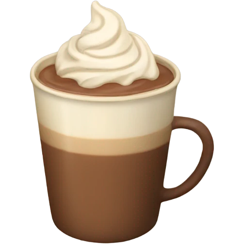 Beige hot chocolate  emoji