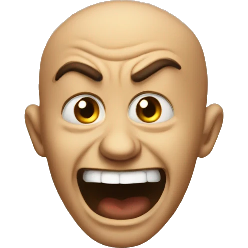 Mad but laughing  emoji