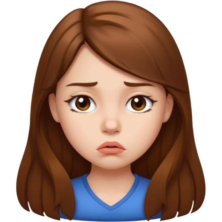 girl pouting emoji
