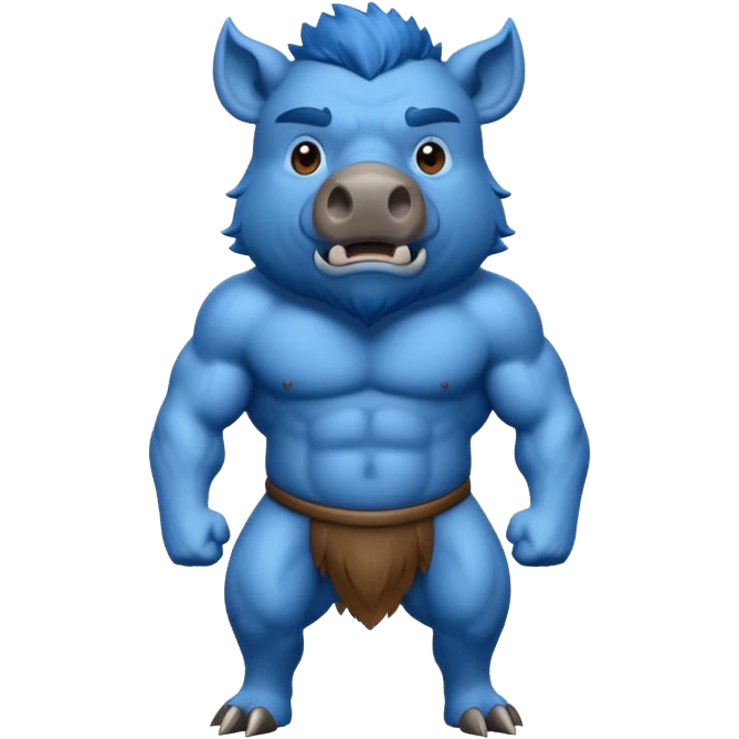 blue boar emoji