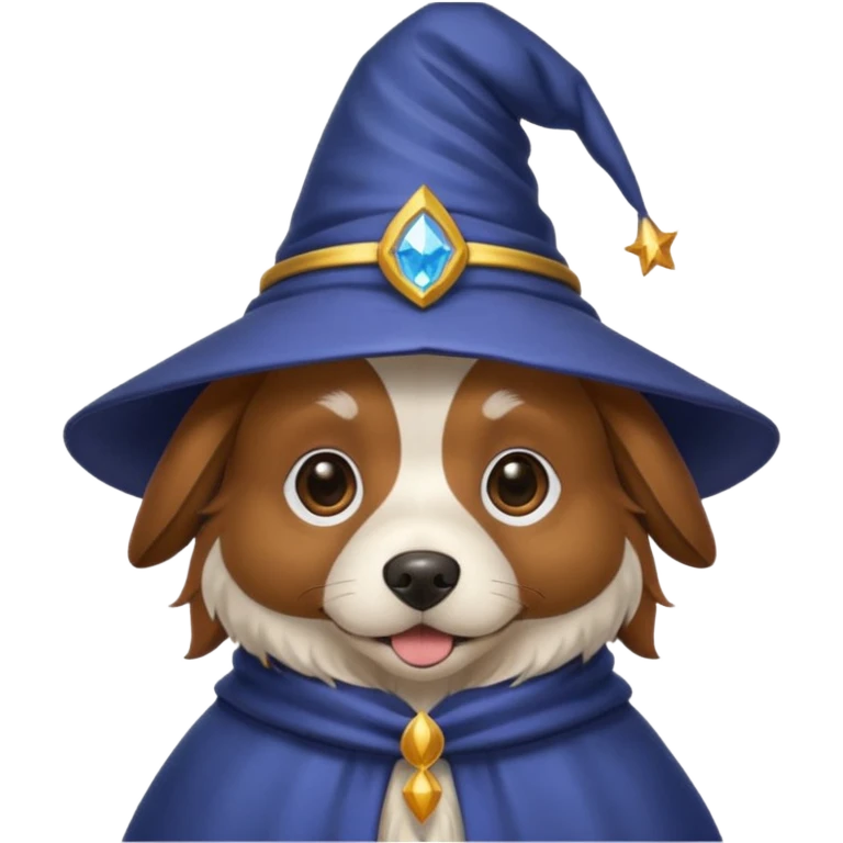 Dog wizard emoji