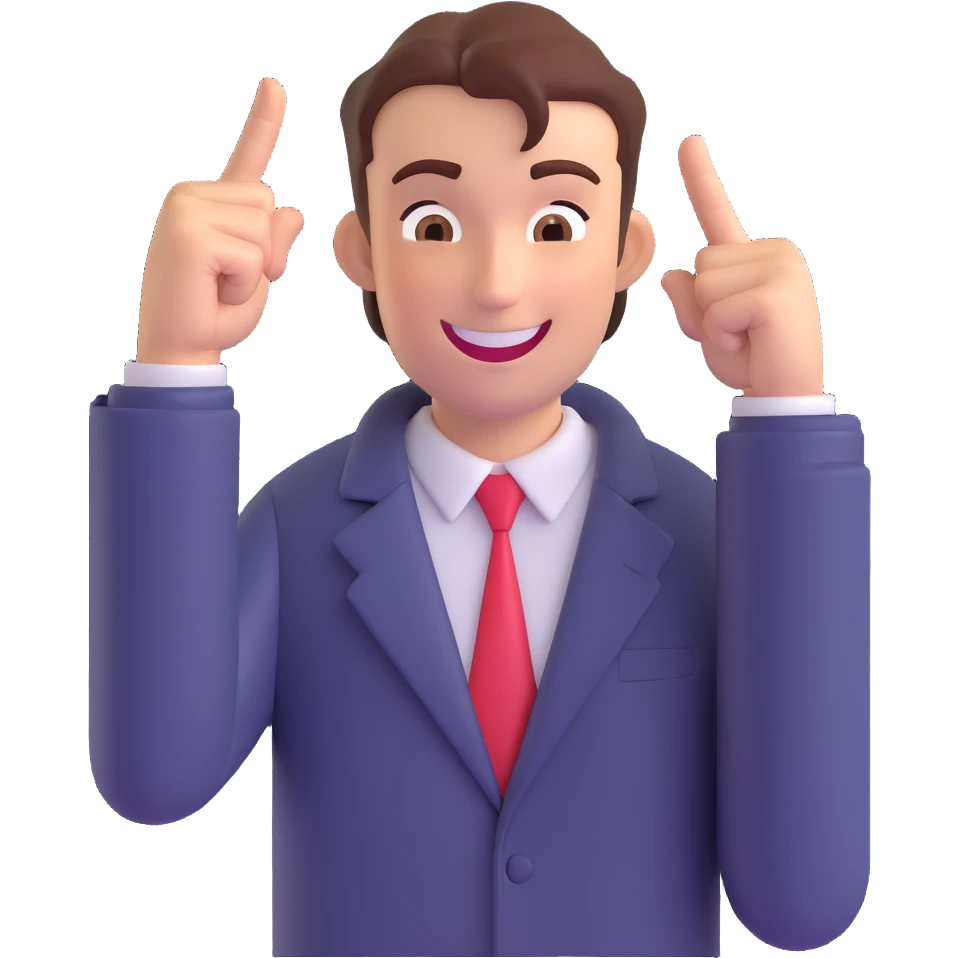 playful illustration of a person with a finger gun to their head and a big smile emoji