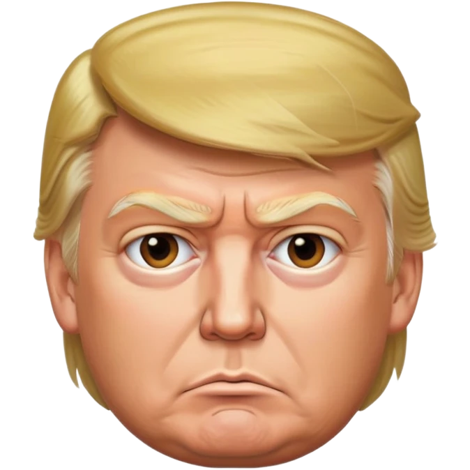 Ugly Donald Trump emoji