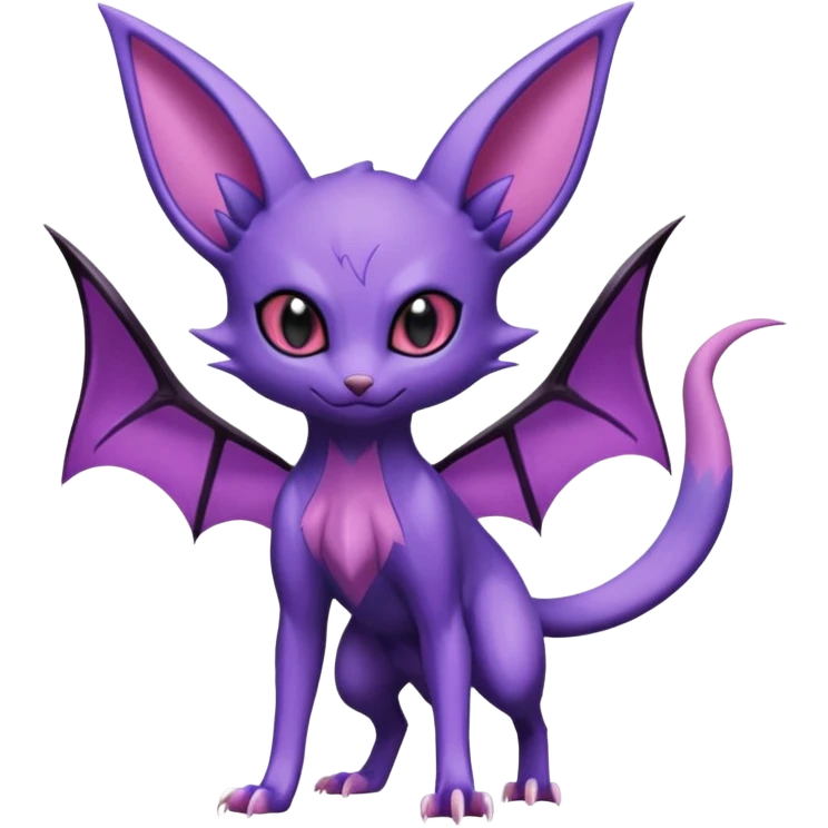 Espeon-Sneasel-Noibat-Fakémon-hybrid-creature (full body)  emoji