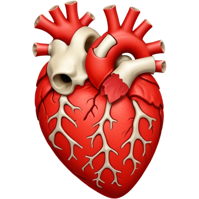  heart with a bone through it emoji