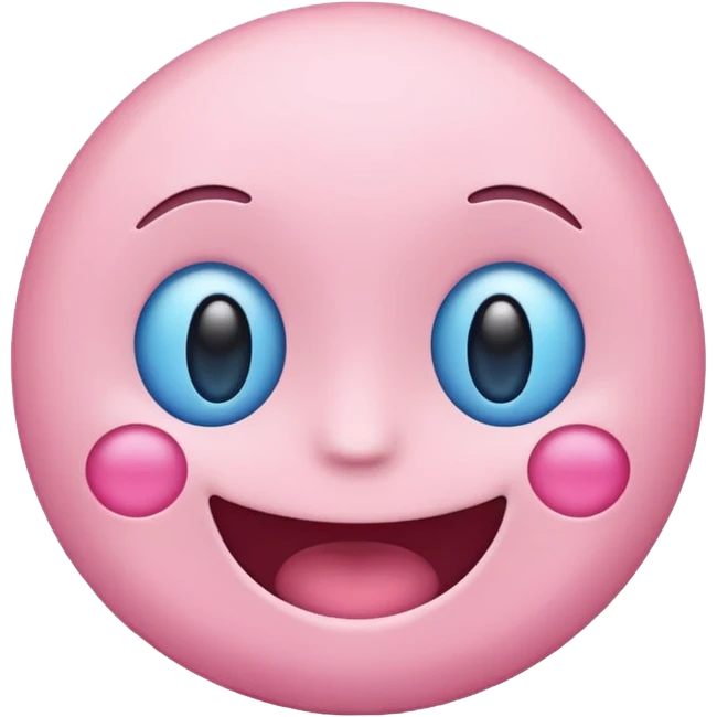 make me a the end emoji with blue and pink pastel colors emoji