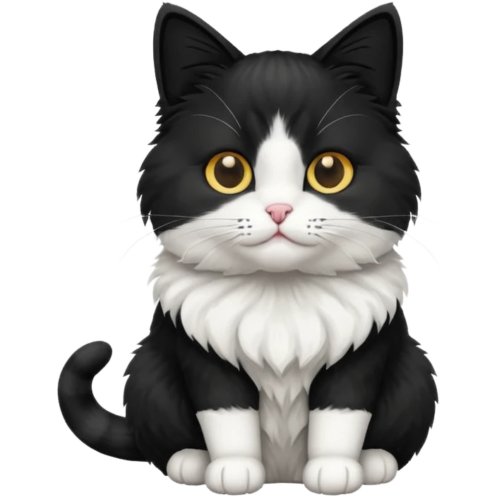 create me an emoji that is a cat that is black and white emoji