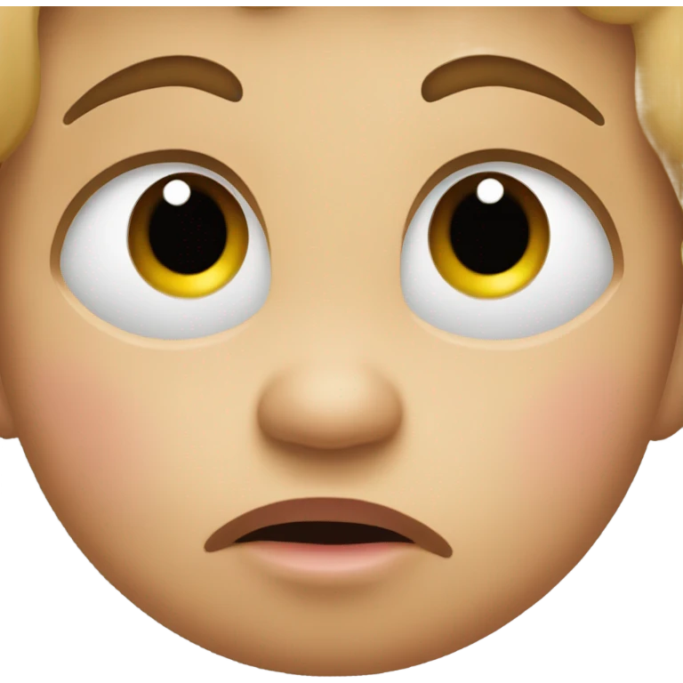 emoji baby frowning emoji