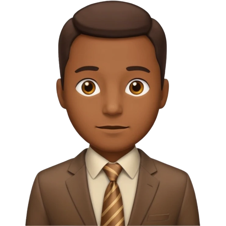 man with brown suit emoji