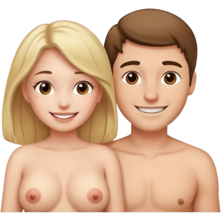 men and girl having sex . she is naked boobs emoji