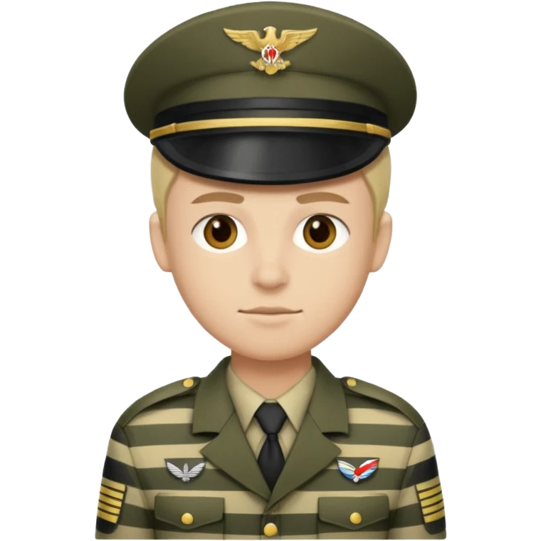 soldier with striped clothes emoji