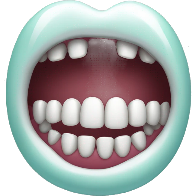 Nice teeth with one small gem stone  emoji
