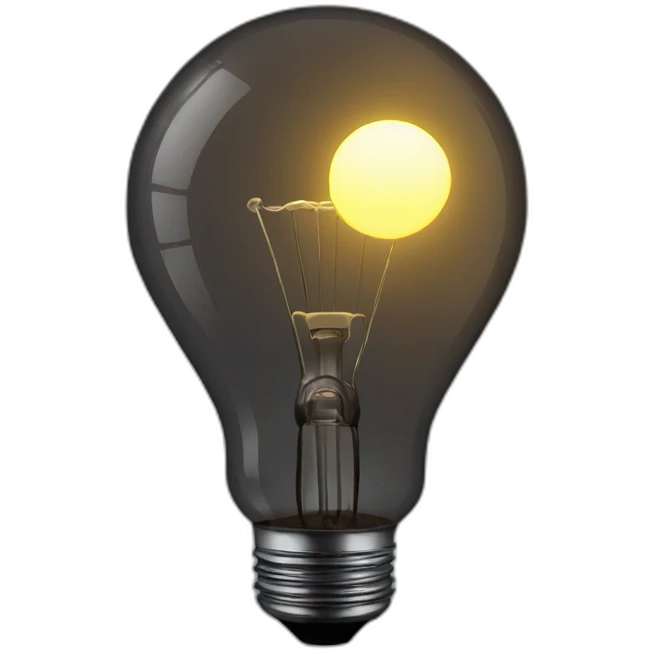 bulb in night emoji