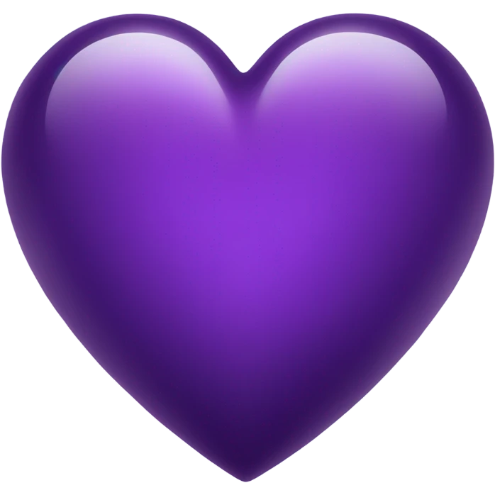 Shiny glass violet heart  emoji