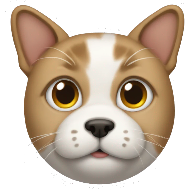 dog mixed with a cat emoji