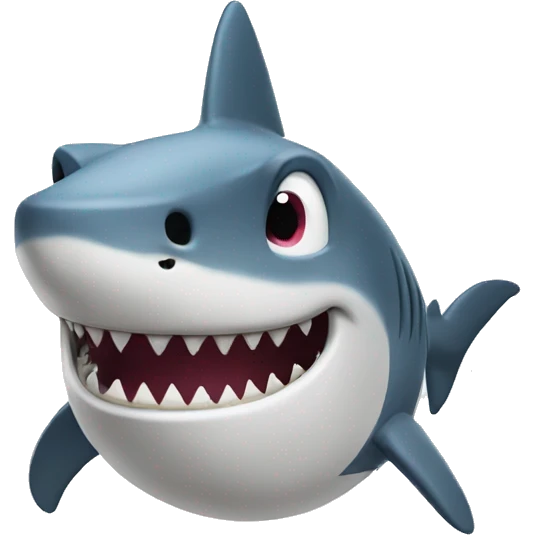 happy shark emoji