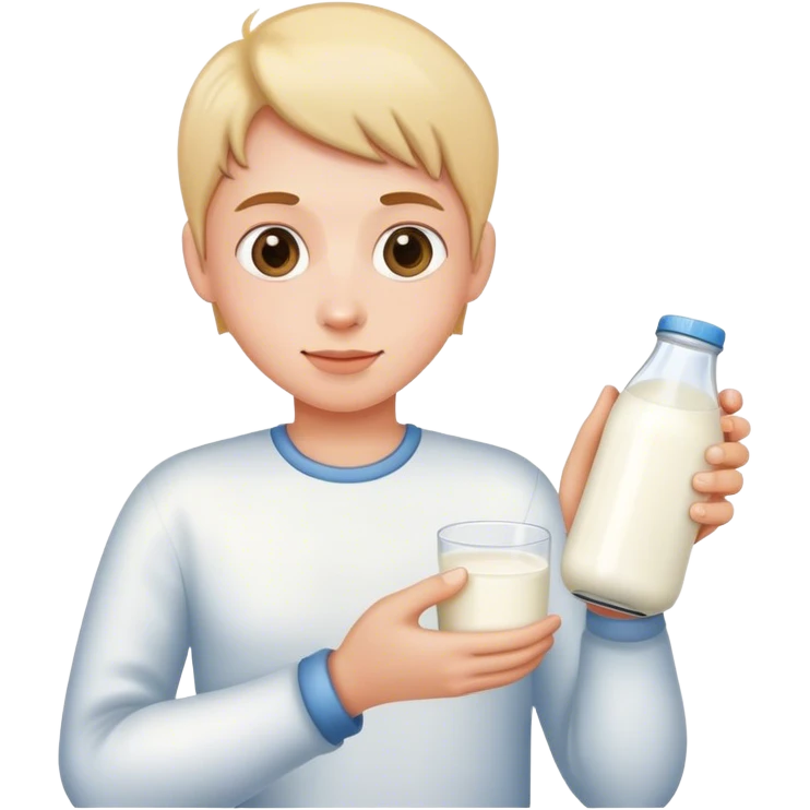 Milk on hands  emoji