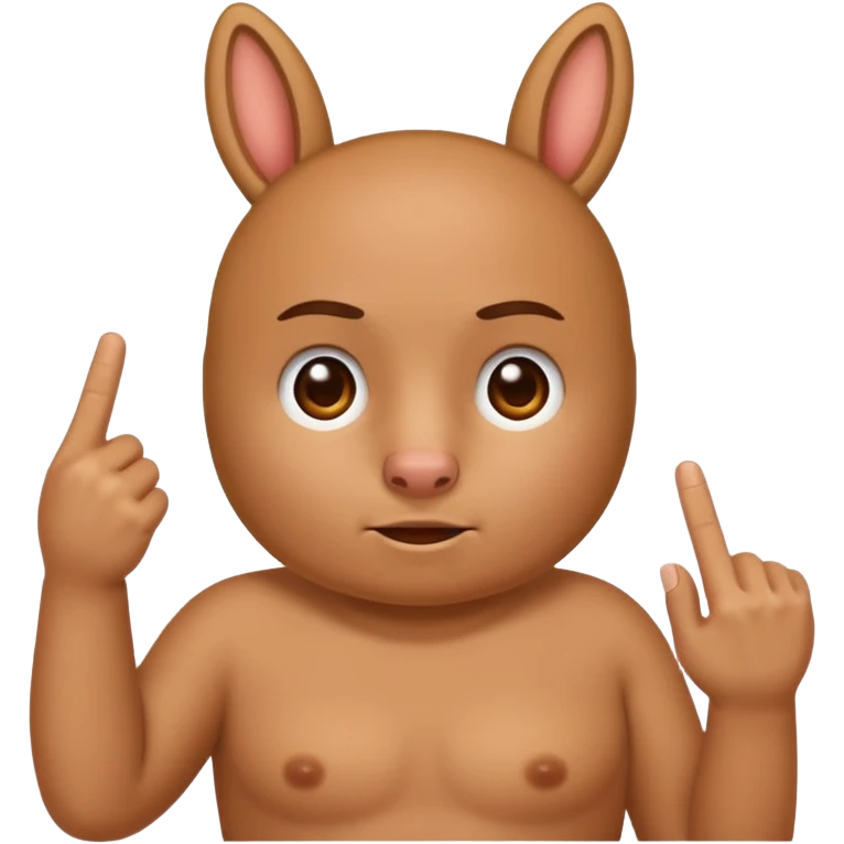 Un âne qui fais un doigt donneur  emoji
