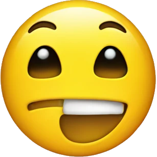 Yellow emoji with crying eyes and happy smile  emoji