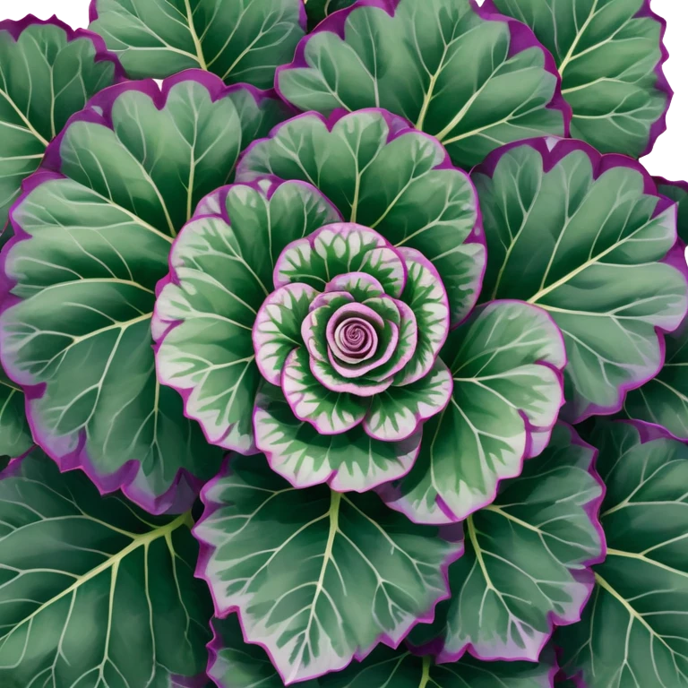 Top-down view of Begonia Rex plant showing spiral leaf patterns from above, dark green leaves with purple edges and white spots emoji