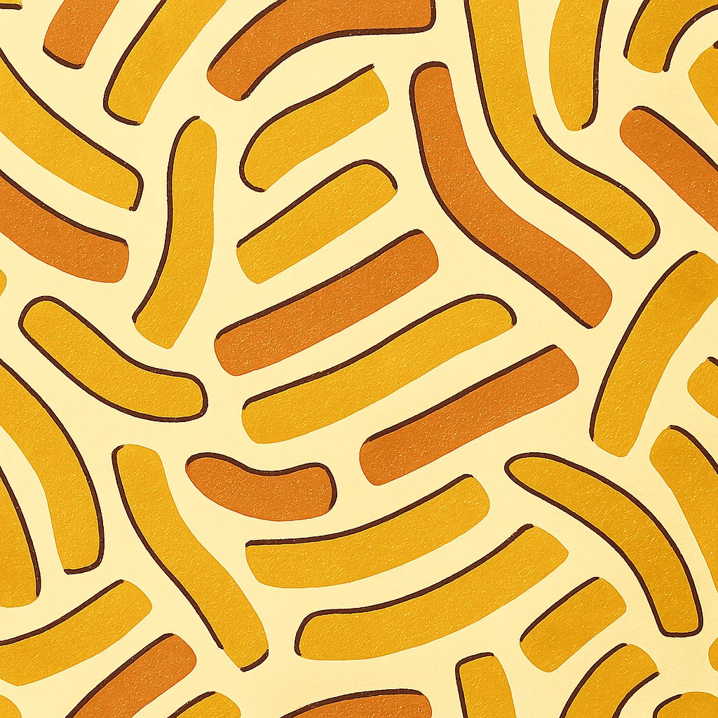 minimalist seamless yellow and orange paint streak texture, abstract, organic, flowing lines, no background, no letters, for overlay use, inspired by the reference image emoji