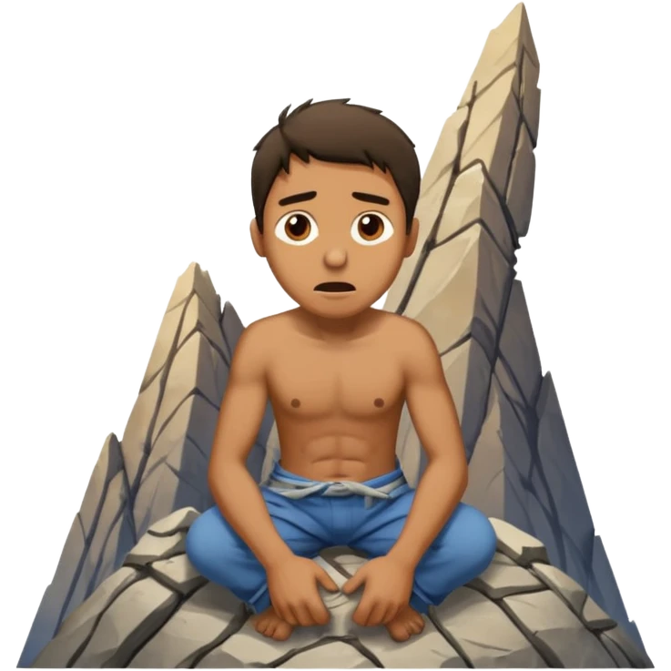 homme qui une montagne coincé dans les fesse emoji