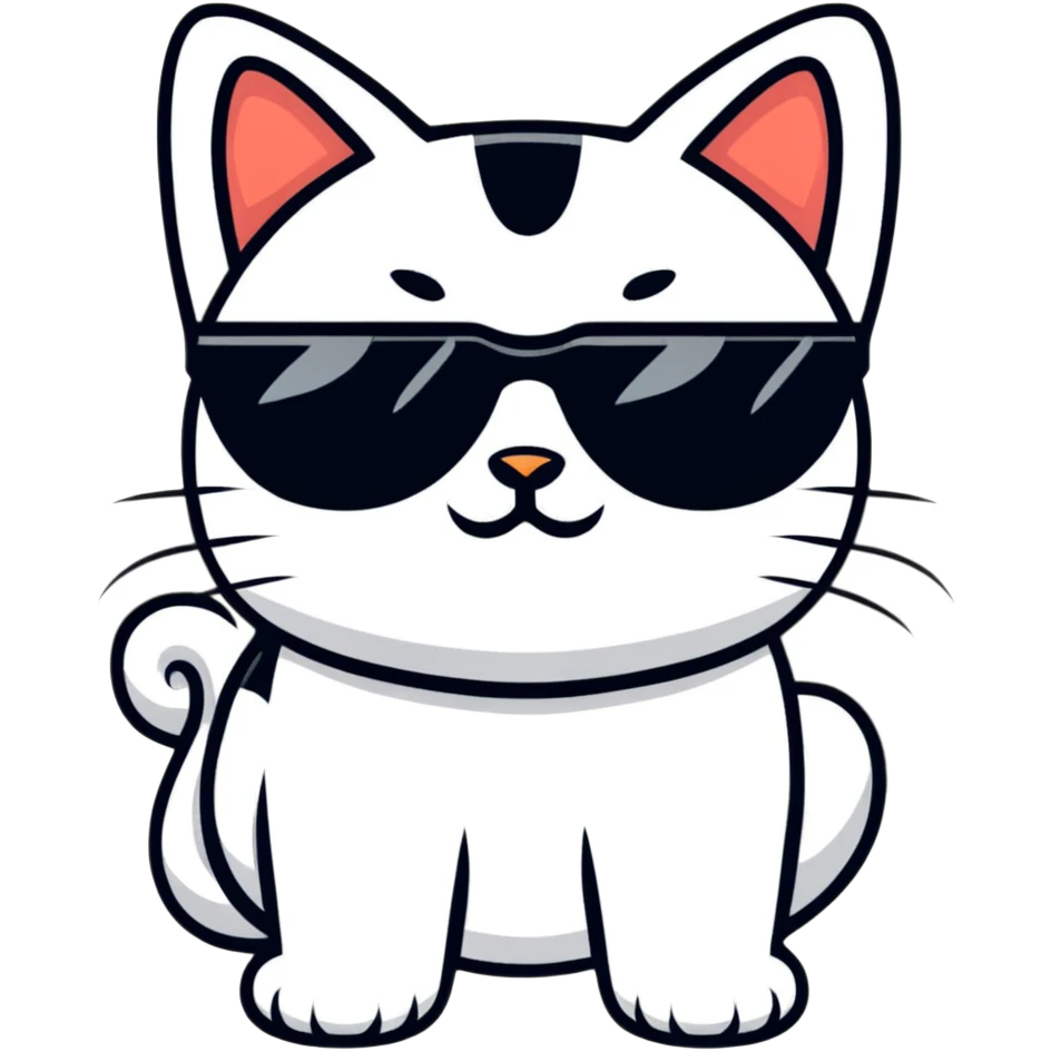 cat wearing sunglasses emoji