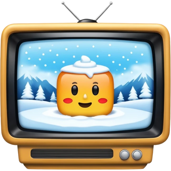 snowy TV screen in the Ring movie emoji