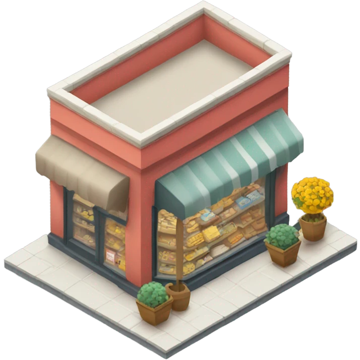 isometric shop emoji