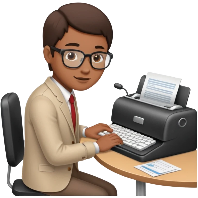 hand typing on a keyboard, manual vendor vetting emoji